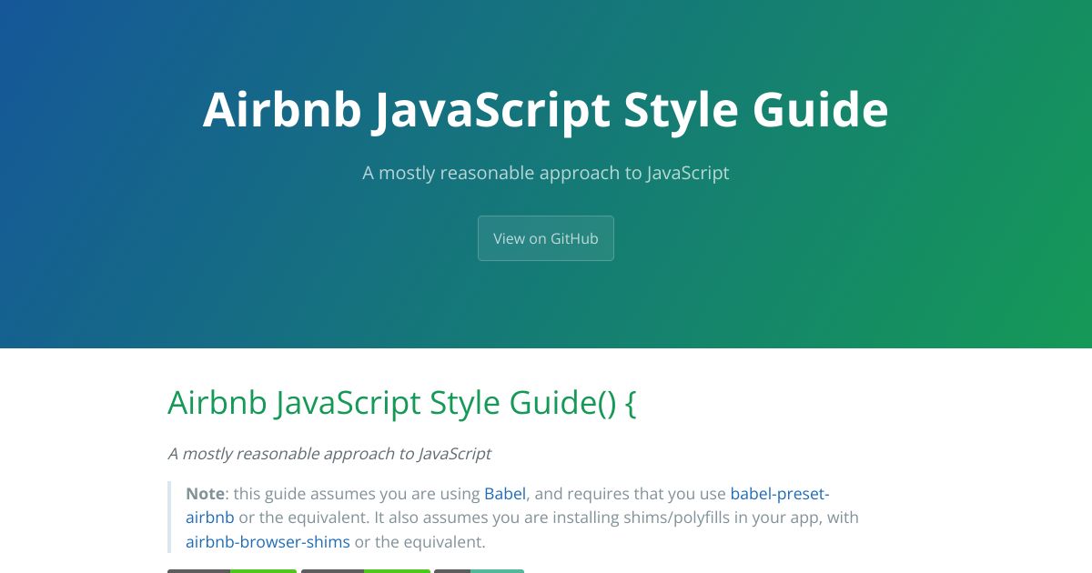 Airbnb Javascript